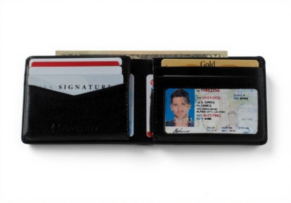 Portefeuille Homme Alpine Swiss Delaney Mince RFID Cuir