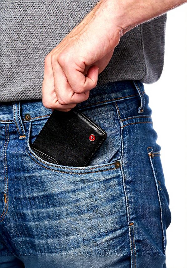 Portefeuille Homme Alpine Swiss Delaney Mince RFID Cuir