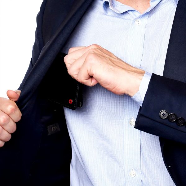 Portefeuille Homme Alpine Swiss Cuir RFID Bifold Noir