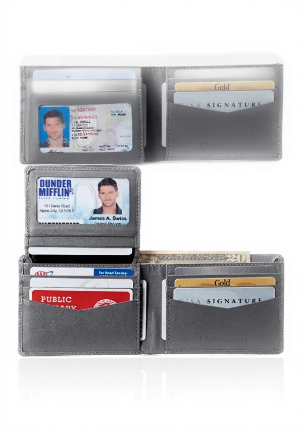 Portefeuille Homme Alpine Swiss Cuir Lisse RFID Bifold