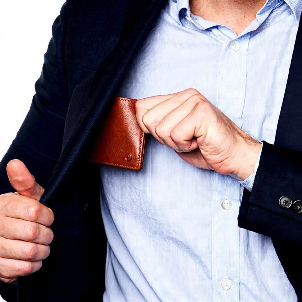 Portefeuille homme Alpine Swiss Delaney Mince cuir nappa