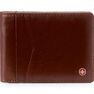 Portefeuille homme Alpine Swiss Delaney Mince cuir nappa