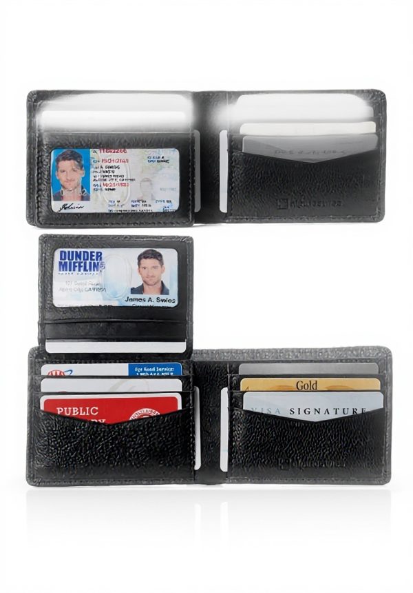 Portefeuille homme Alpine Swiss cuir nappa RFID protection