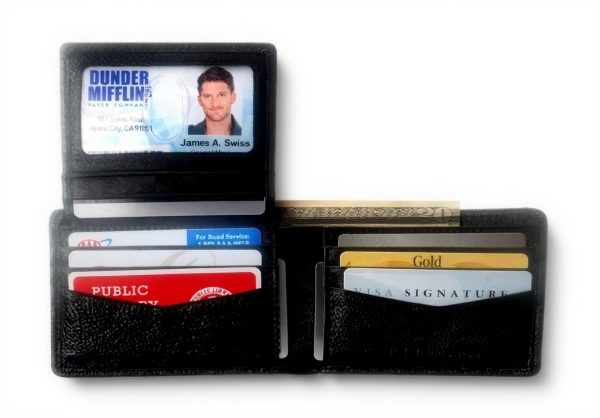 Portefeuille homme Alpine Swiss cuir nappa RFID protection