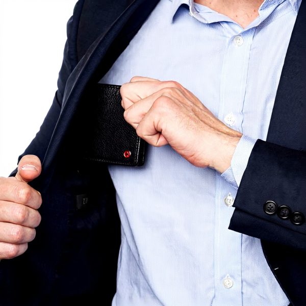 Portefeuille homme Alpine Swiss cuir nappa RFID protection