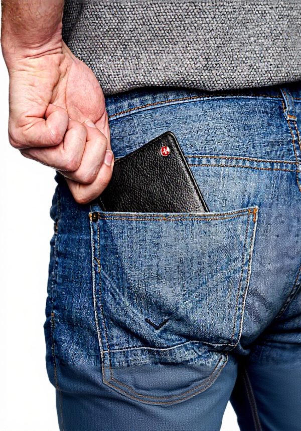 Portefeuille homme Alpine Swiss cuir nappa RFID protection