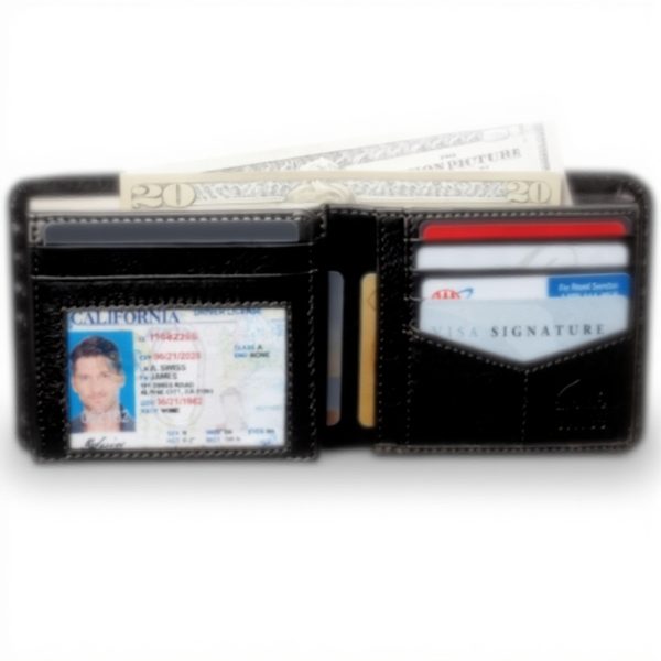 Portefeuille RFID Alpine Swiss Luka Homme Cuir Nappa Doux