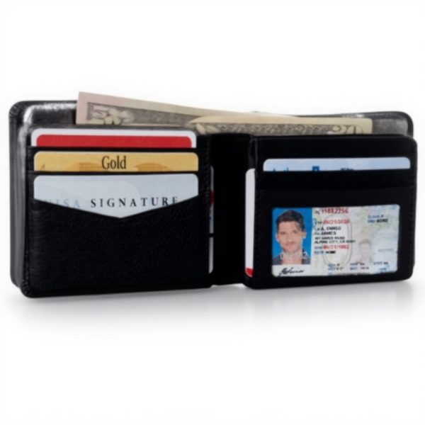 Portefeuille homme Alpine Swiss Nolan cuir nappa RFID