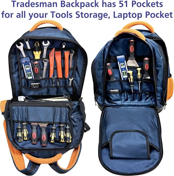 Sac à dos outils professionnel BOLTWORK 51 poches nylon-3