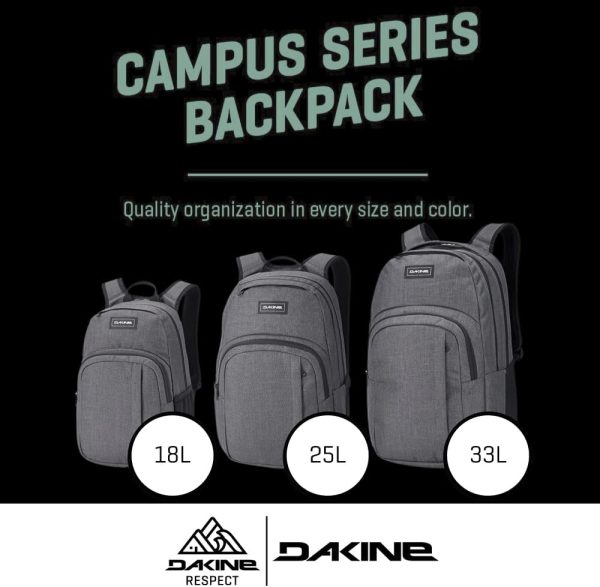 Sac à dos Dakine Campus M 25 L mixte polyester confortable-10