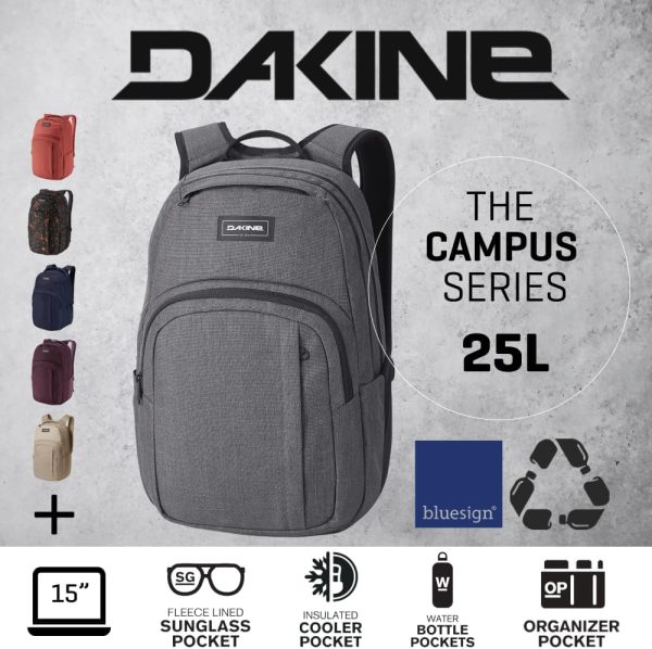 Sac à dos Dakine Campus M 25 L mixte polyester confortable-3
