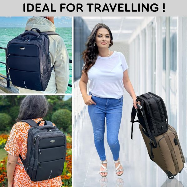 Sac à dos ordinateur portable LifestyleMall USB antivol-2