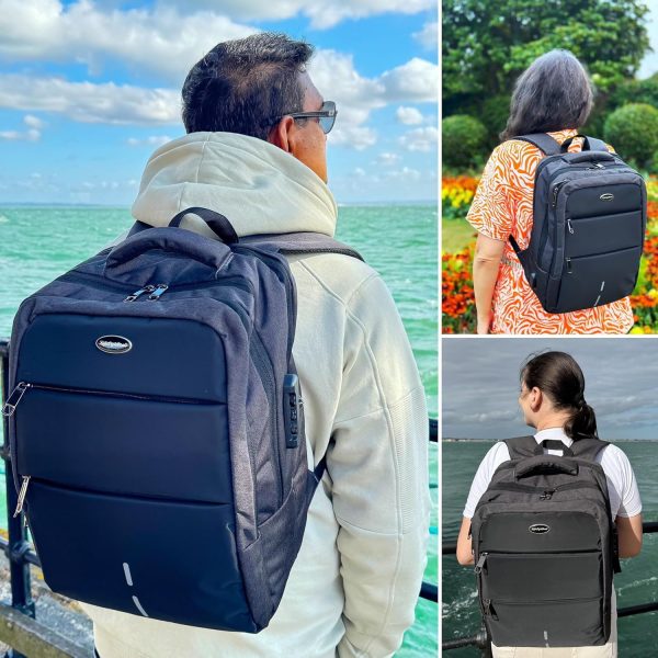 Sac à dos ordinateur portable LifestyleMall USB antivol-4