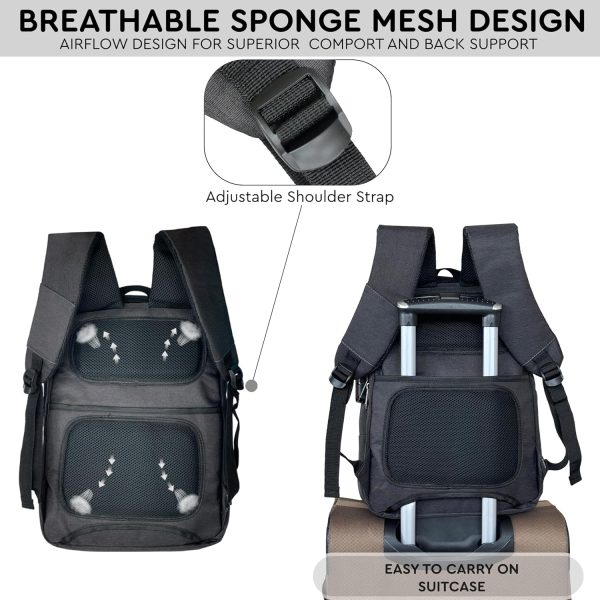 Sac à dos ordinateur portable LifestyleMall USB antivol-5