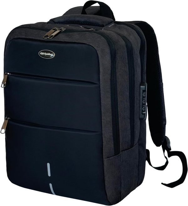 Sac à dos ordinateur portable LifestyleMall USB antivol-0