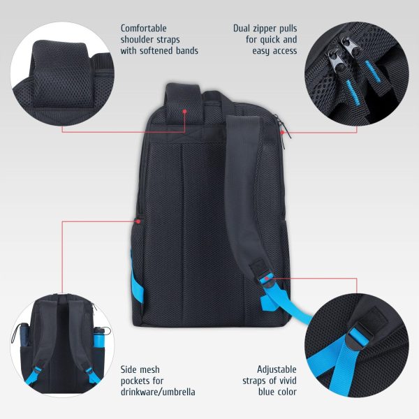 Sac à dos ordinateur portable 15,6 Rivacase antivol-5