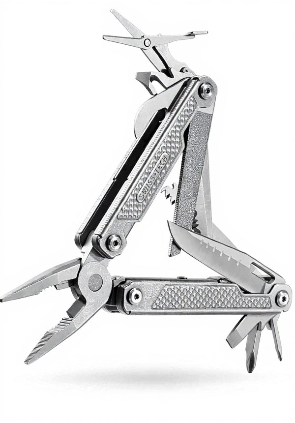 Pince multifonction SwissTech 17 en 1 acier inoxydable