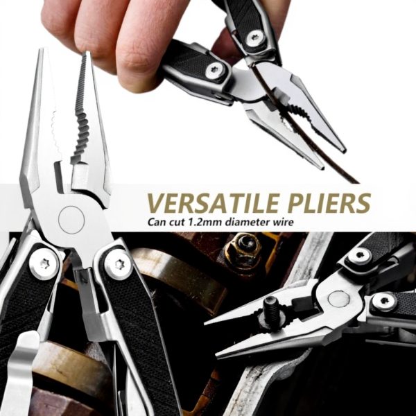 Pince multifonction SwissTech acier inoxydable 16 en 1