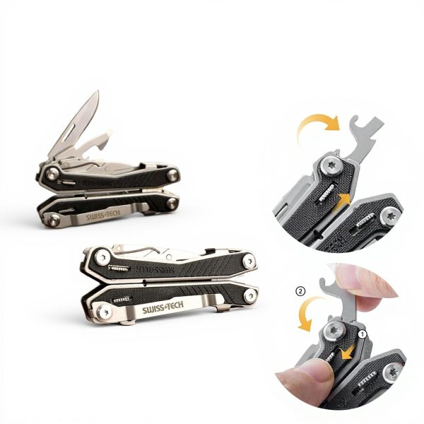 Pince multifonction SwissTech acier inoxydable 16 en 1