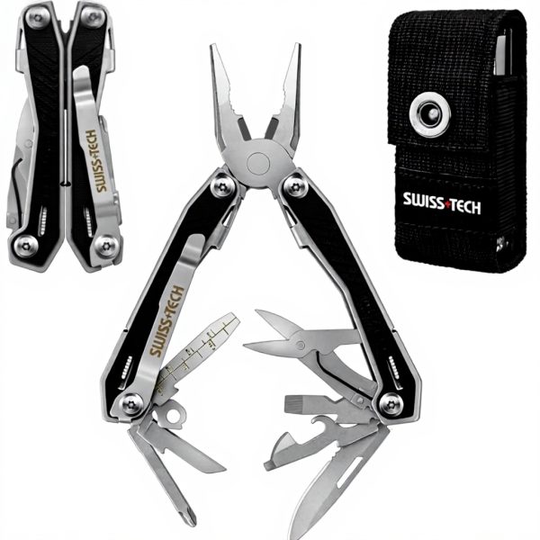 Pince multifonction SwissTech acier inoxydable 16 en 1