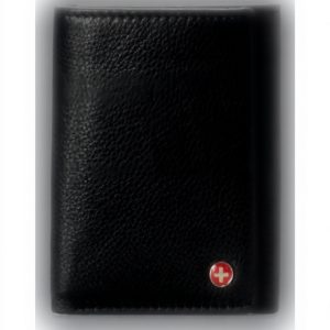 Portefeuille homme cuir véritable Alpine Swiss RFID trois