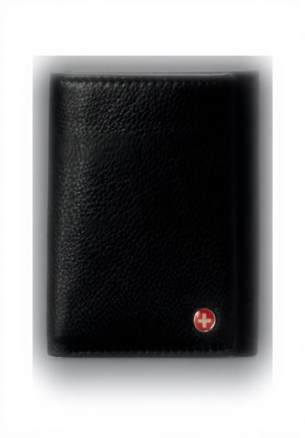 Portefeuille homme cuir véritable Alpine Swiss RFID trois