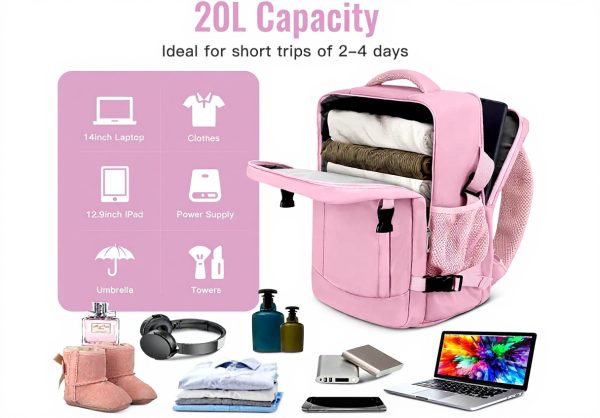 Sac à dos cabine Ryanair Ltemziiy 20L violet léger