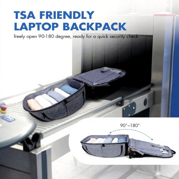 Sac à dos Ponhog ordinateur portable 17.3 pouces antivol