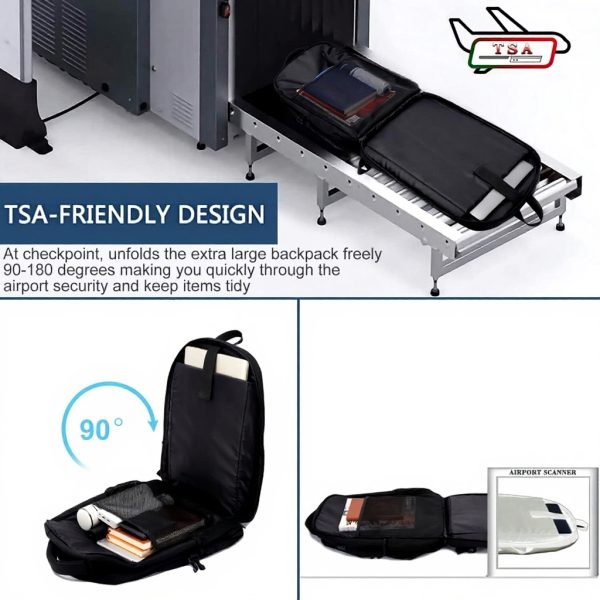 Sac à dos ordinateur portable 17 pouces LIWAG USB antivol