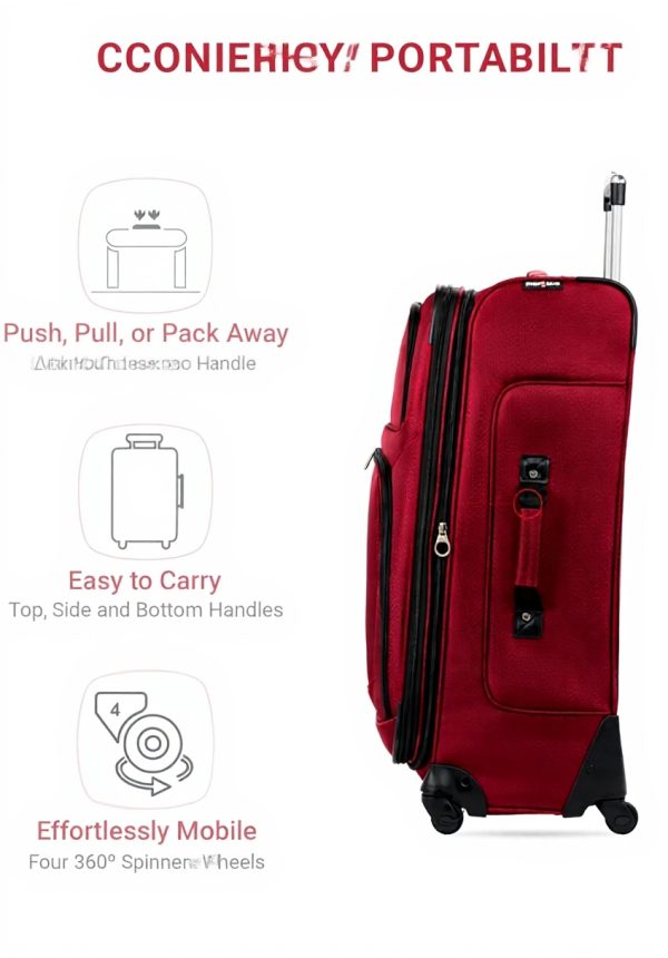 Valise SwissGear 29 Spinner Bordeaux Roues 360