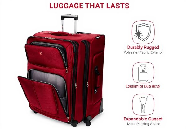 Valise SwissGear 29 Spinner Bordeaux Roues 360