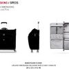 Valise SwissGear roulettes compartiments suspendue voyage