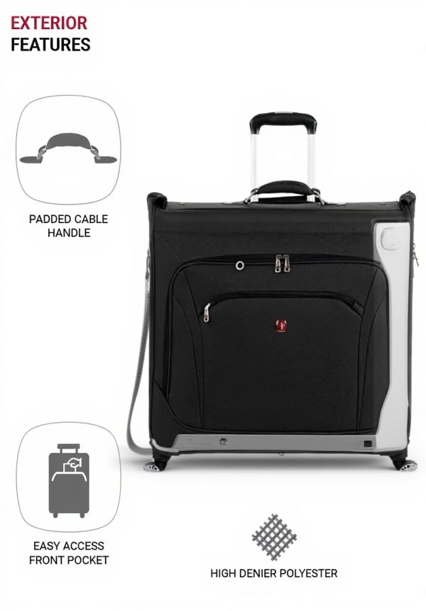 Valise SwissGear roulettes compartiments suspendue voyage