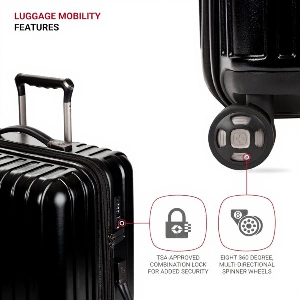 Valise rigide SwissGear extensible roulettes pivotantes