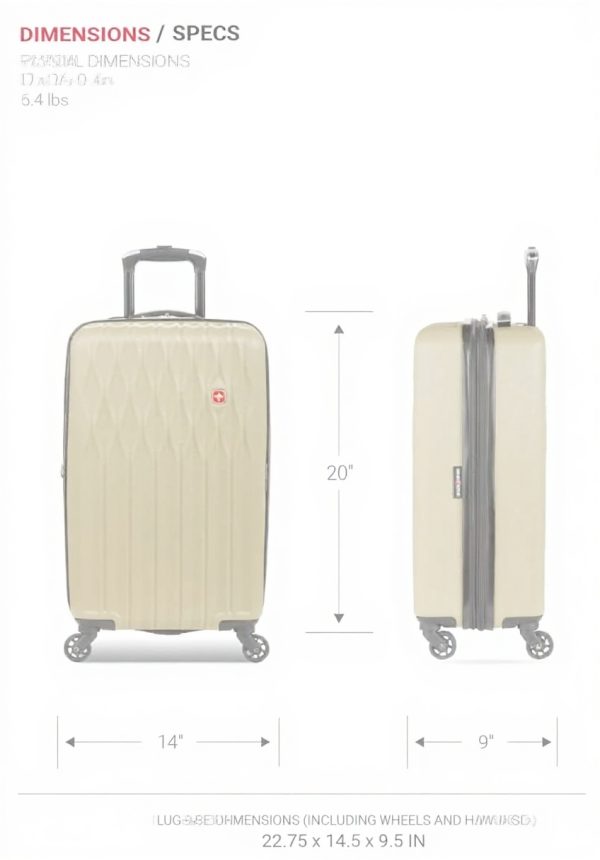 Valises rigides SwissGear 8018 roues spinners set 3 pieces