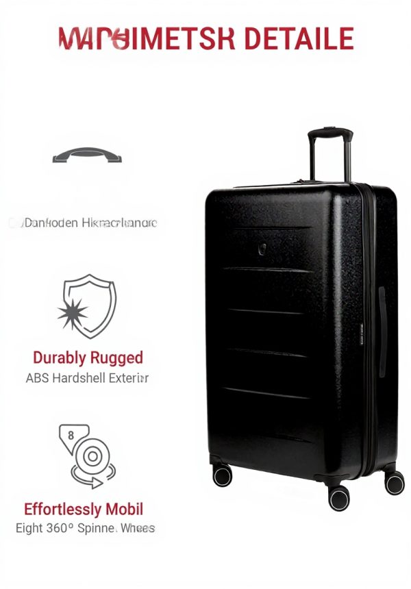 Valise cabine SwissGear roues pivotantes ABS durable