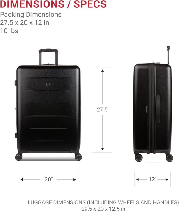 Valise cabine SwissGear roues pivotantes ABS durable-6