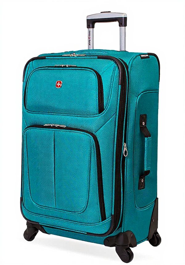 Valise SwissGear Tourbillon 25 po Bleu Sarcelle extensible