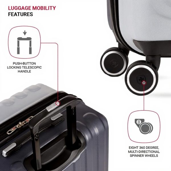 Valise Rigide Extensible SwissGear Roulettes Pivotantes