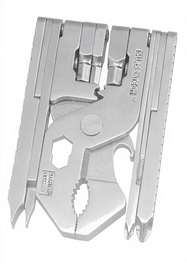 Kit outils poche SwissTech 22-en-1 acier inoxydable compact