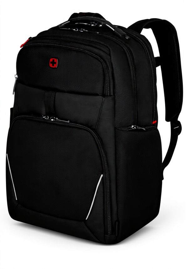WENGER Meteor Brief Sacoche pour ordinateur portable, Notebook jusqu’à 17’’, Poche tablette, Mallette, Bureau Affaires Fac, Noire