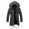 Blouson Homme Hiver Veste Chaude Coupe-Vent Parka Fourrure-1