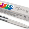 Stylo Parker Jotter bille rétractable métal pointe moyenne-0