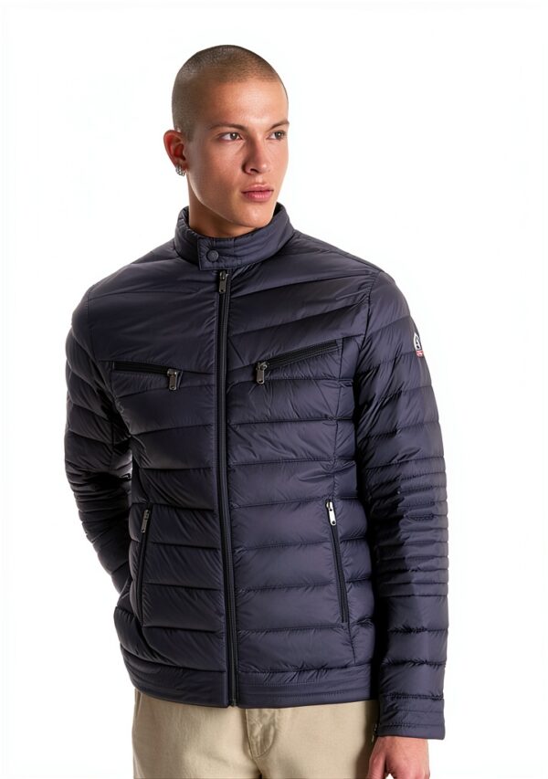 Veste duvet David Biker JOTT marine taille S homme-3