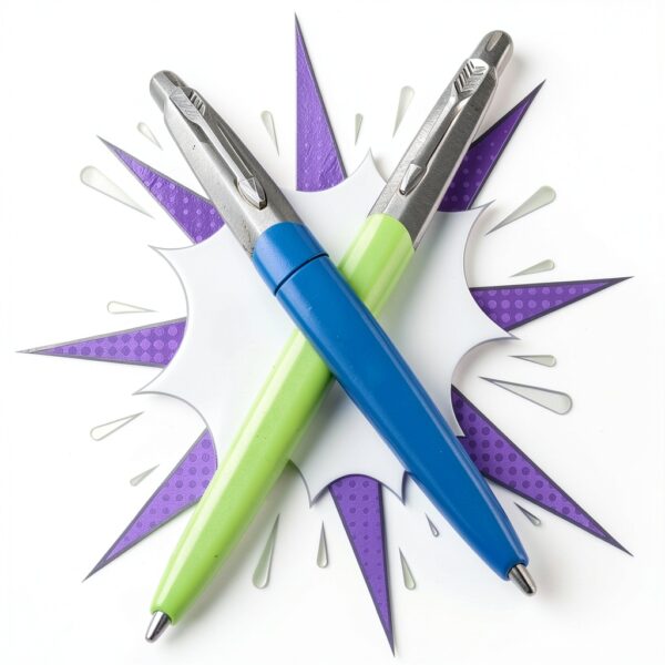 Stylo Parker Jotter Pop Art rétractable acier inoxydable-2