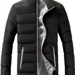 Manteau homme Kieyxd protection froid matiere souple design-0