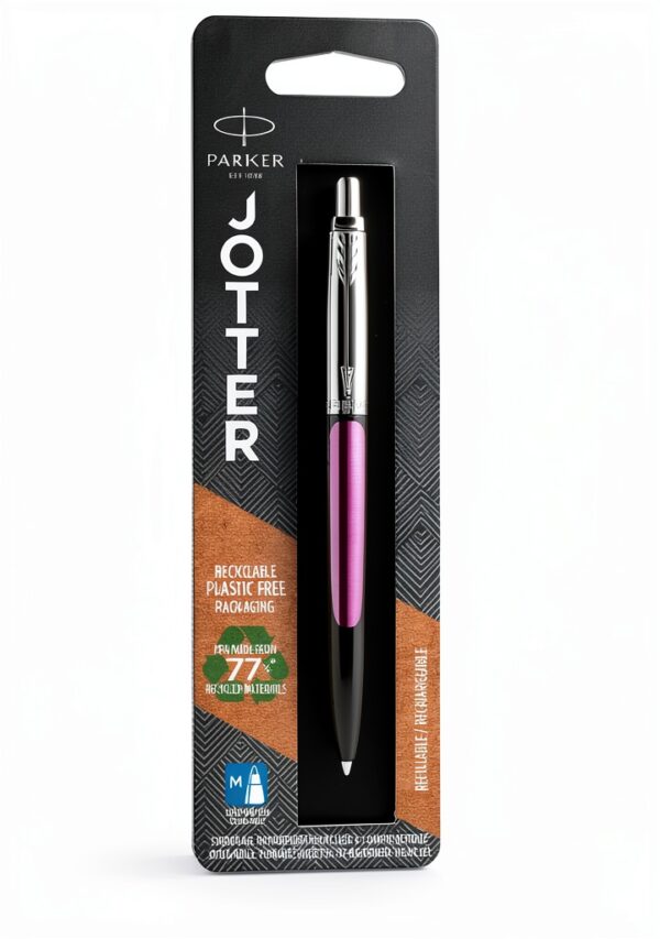 Parker Jotter Stylo bille acier inoxydable encre bleue-1