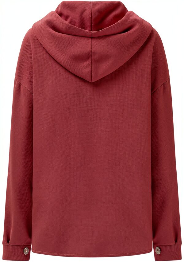 Manteau femme hiver peluche Generic bleu kaki noir vin gris-3