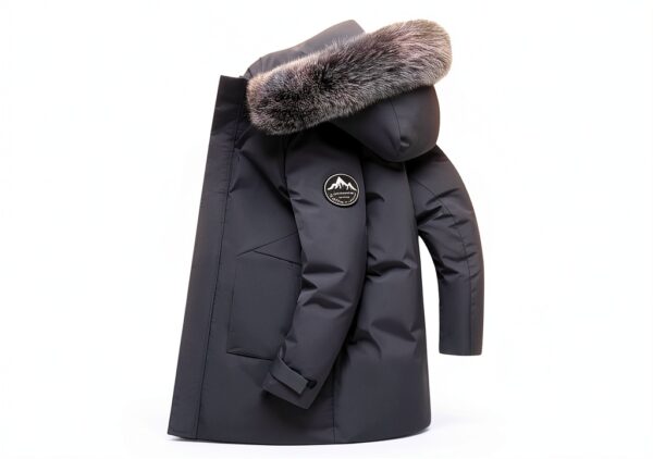 Manteau homme Générique chaud polyvalent marine vert foncé-1