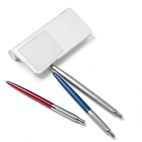 Parker stylo bille gel duo rouge bleu roi pointe moyenne-8